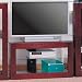 Coaster TV Stand with Glass Shelves