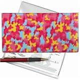 Lenticular Check Book Cover, PINK COLOR , R-D131-CBC