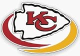 KANSAS CITY CHIEFS 12X12 DIE CUT WINDOW FILM