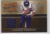 2006 Absolute Memorabilia Marks of Fame Materials Prime 34 Lendale White - Tennessee Titans (Piece of Authentic 2 Colored Jersey - Serial #'d to 50 - Football Cards)