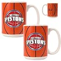 NIB Detroit Pistons NBA Ball Ceramic Coffee Mug Set
