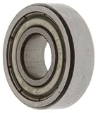 Ball Bearing SAE52100 Chrome Steel Double Shield 626ZZ 6mm Bore x 19mm OD x 6mm W (Pack of 1)