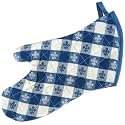 13" Cotton Oven Mitt - Fleur Blue