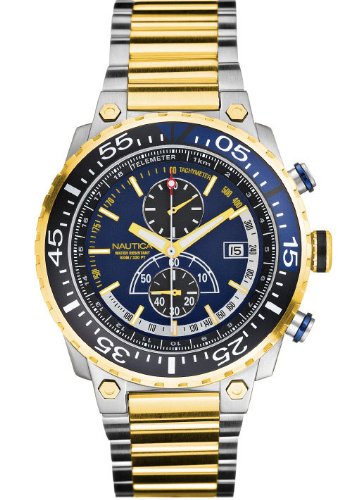 51VKG1RwEpL Nautica Mens Eclipse Chronograph Watch #N18507G