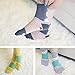 LOTUYACY Cute Animal Designe Womens Girls Casual Comfort Cotton Crew Socks 4 Pack 5 Pack (Dog Stripe)