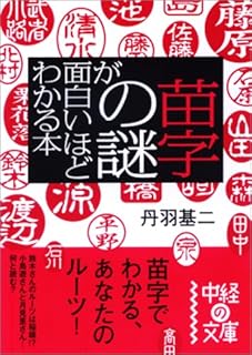 苗字の謎が面白いほどわかる本 (中経の文庫)
