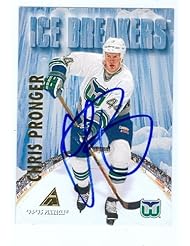 Collectibles: Chris Pronger autographed Hockey Card (Hartford Whalers) 1995 Pinnacle #466 - Autograph Warehouse