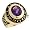 14k Gold June CZ Birthstone 2012 Graduation Mens Ring