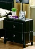 IMAGE OF Coaster Upholstered Nightstand in Dark Brown Bycast