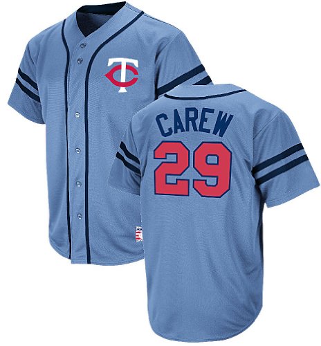 Majestic Rod Carew Cooperstown Heater Baseball Jersey (L=44)
