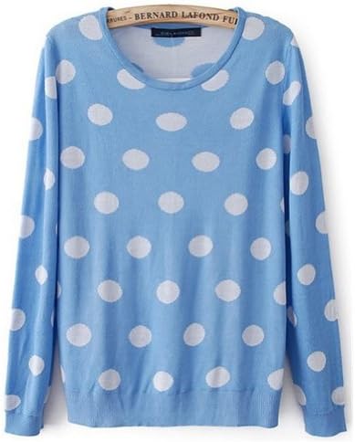 Ladies Fashion Cute Dot Pattern Winter Sweater (Size M)