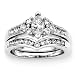 14K White Gold 1 1/4 ct. Diamond Bridal Engagement Set