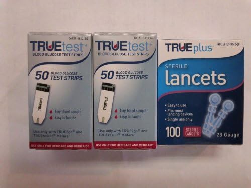 TRUETest Test Strips, 100 Count **With 28g Lancets**
