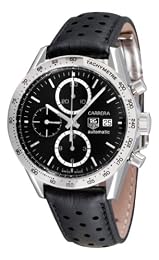 TAG Heuer Men s CV2016 FC6233 Carrera Chronograph Black Dial Watch