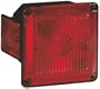Wesbar 00337 Red Square Side Marker/Clearance Replacement Marine Light Lens with Screw