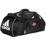 NBA adidas Detroit Pistons Black Team Logo Gym Duffel Bag
