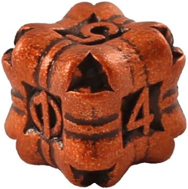 1 (One) Single IronDie: Solid Metal Italian Dice - Orange Regeneration (Die-Cast Designer Six-Sided Die / d6)