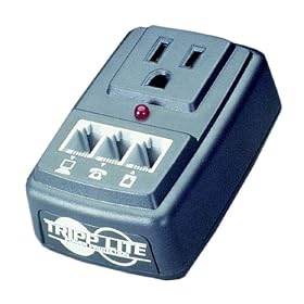 Tripp Lite 1-Outlet No-Cord SMP Wallmount Notebook Surge Suppressor with Phone Cord