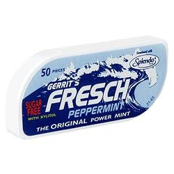 Gerrit's Fresch Power Mints, Peppermint, 50-Piece Packs (Pack of 12)