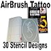 ABD TAT-SET5 AIRBRUSH TATTOO STENCILS SET 5 REUSEABLE TATTOO TEMPLATE SET