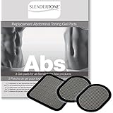 Slendertone Replacement Gel Pads for All Slendertone Abdominal Belts, 1 Set (3 Gel Pads)