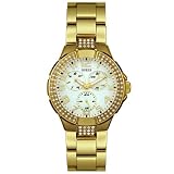 GUESS Ladies Crystal Accented Gold-Tone Watch #13537L by GUESS
