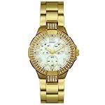 GUESS Women's Crystal Accented Gold-Tone Watch #13537L