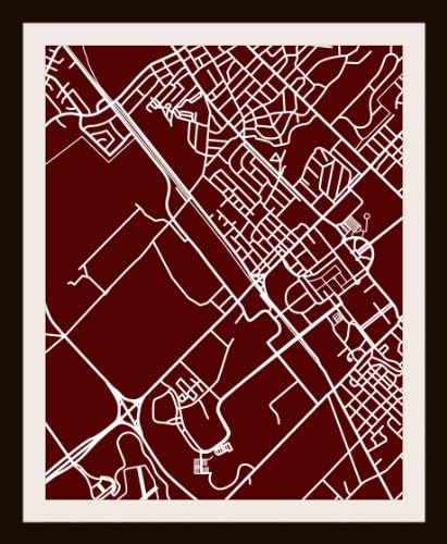 Texas University Campus Print - Alumni, Dorm or Graduation Gift