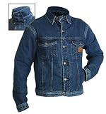 Draggin' Jacket Black size Large - 100% Kevlar Denim Motorcycle Jacket