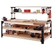 2x4basics 90164 Workbench and Shelving Storage System with Hooks and Clamps