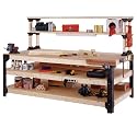 2x4basics 90164 Workbench and Shelving Storage System with Hooks and Clamps