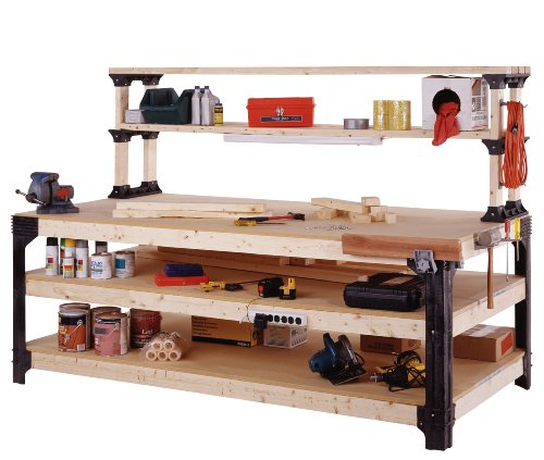 2x4basics 90164 Workbench and Shelving Storage System with Hooks and