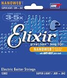 Elixir NanoWeb Electric Guitar Strings (Super Light)