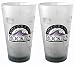 Colorado Rockies Frosted Pint Glass (16-Ounce, Set of 2)