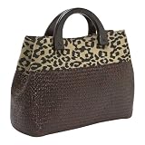 Magid Leopard Print Wood Ew Tote,Brown,one size Reviews