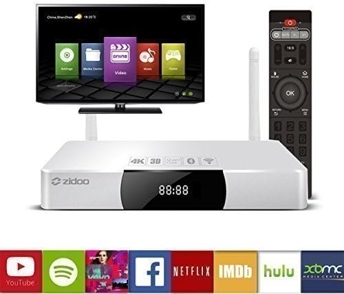 Android 4.4 Smart TV Box,Zidoo X9 MSTAR Quad Core 1.5GHz Cortex A9 R4 2G/8G 4K H.265 HDMI IN 1080P Recorder Wifi Bluetooth PIP USB 3.0 Streaming Medai Player (Based Upon Kodi 14.2) Color Silver