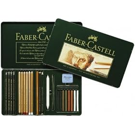 Faber-Castell Pitt Monochrome Drawing and Sketching Set (25pc)