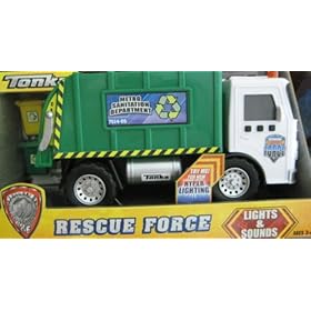  Tonka Lights & Sound - Rescue Force - Metro Sanitation Department Truck - Garbage Truck