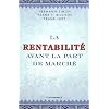 La rentabilit� avant la part de march�
