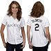 Troy Tulowitzki Women's Jersey: Women's 2010 Majestic Home White #2 Colorado Rockies Jersey