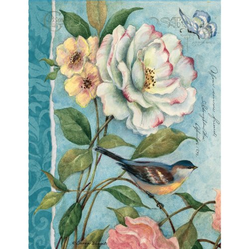 Lang Perfect Timing Cottage Bird Boxed Notecard by Susan Winget, 4 x 5 Inches, 13 Cards and Envelopes (1005304)