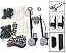 New Universal Power Window Kit Plus 2 Door Lock Kit W/ 3 Switches