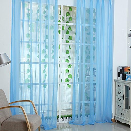 Maoyuantech 1 Piece Home Decor Sheer Window Curtains/drape/panels/treatment size 39"x84"(15 colors)