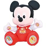 Clementoni-62180-Jouet Premier Age-Mickey learning plush maxi