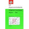 DAV Alpenvereinskarte 02/2 Allg�uer - Lechtaler Alpen Ost 1 : 25 000: Topographische Karte