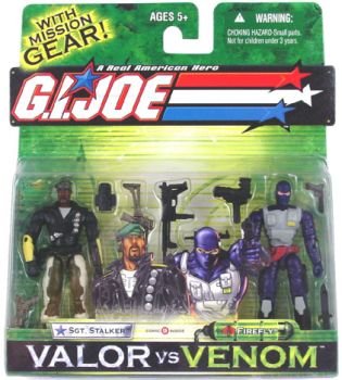 Childrens Toyshop  Toys : G.I.Joe Valor vs Venom: Sgt. Stalker vs Firefly