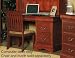 Computer Desk with Traditional Style Design in Brown Cherry Finish