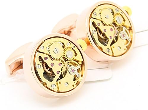 Steampunk Cufflinks Watch Movements Cuff For Mens Mechanism Cufflinks Gift Box