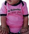 One Liners MEAN GIRLS "ON FRIDAYS WE WEAR PINK" MOVIE LINE ONESIE- All Colors