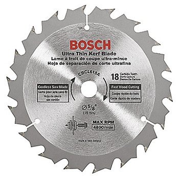 Bosch CBCL518A 5-3/8-Inch 18 Tooth ATB General Purpose Saw Blade with 10mm Arbor